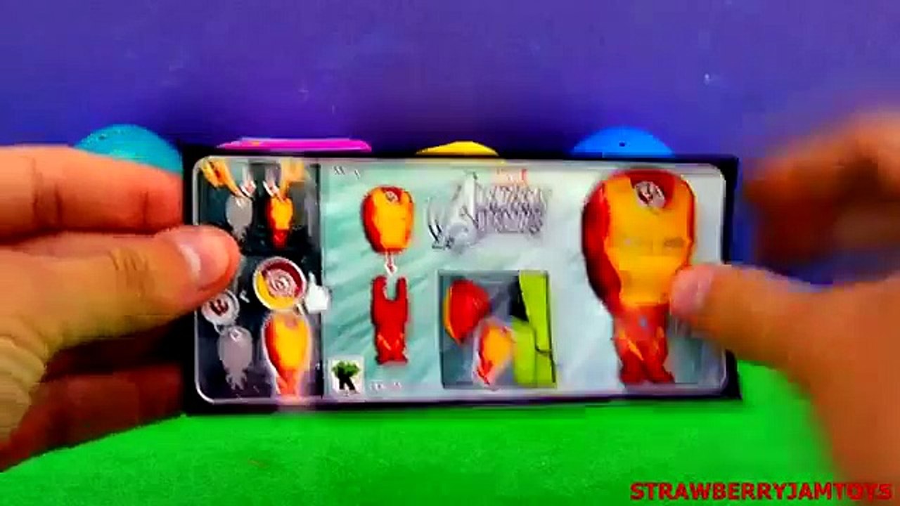 Shopkins Play Doh Iron Man Super Mario Kinder Surprise Angry Birds Surprise Eggs StrawberryJamToys