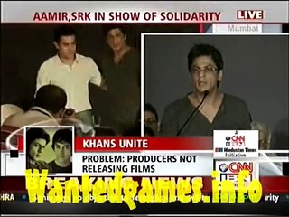 sharukh khan  aamir khan speech against Multiplexes