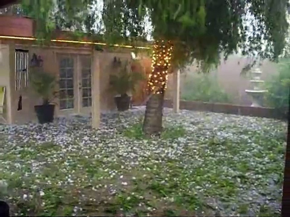 Hail rain