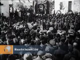 Mussolini bezoekt libie - 1937