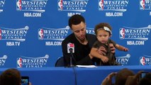 Stephen Curry's Daughter Steals the Show _ Rockets vs Warriors _ Game 1 _ May 19, 2015 _ NBA