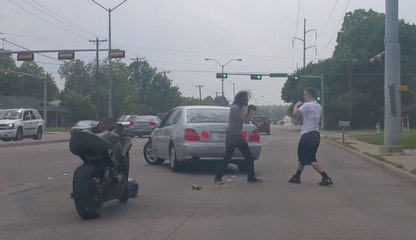 Biker vs. Motorist Road Rage In Texas