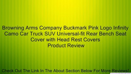Browning Arms Company Buckmark Pink Logo Infinity Camo Car Truck