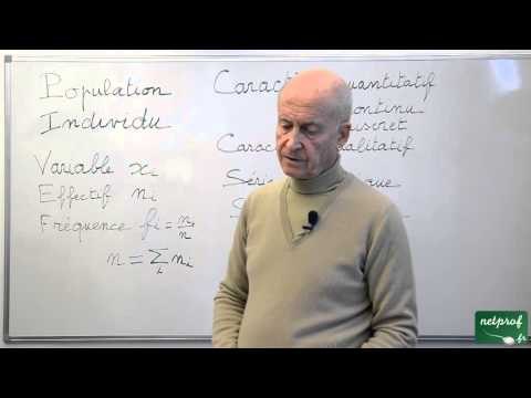 07 Statistiques Seconde : Définitions, population, variable, caractère qualitatif, quantitatif