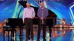 Musicians Stuart and Gareth blow their own... trombone! - Britain's Got Talent 2015
