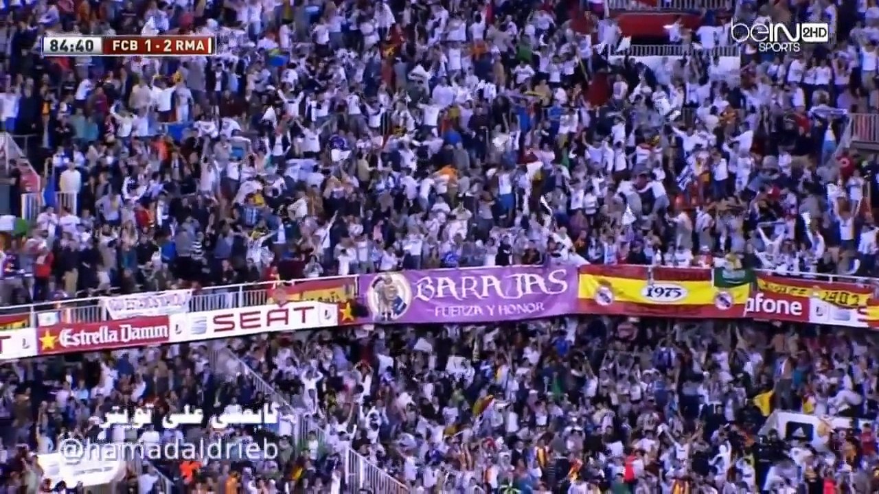 Gareth Bale Marathon Goal Vs. Barceloa (2014 Copa Del Rey Final) (All Arab Commentators)