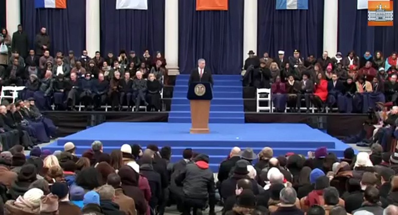 Video Digest: Bill de Blasio's inauguration as mayor of New York City (2014)