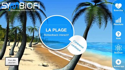 Biofeedback de Cohérence Cardiaque sur iPhone : La plage