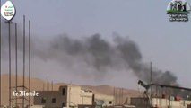 Vidéo amateur des affrontements à Palmyre, en Syrie