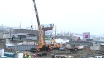 Timelapse Video: Steel for the railroad bridge being lifted into place over Pacific Avenue in Tacoma