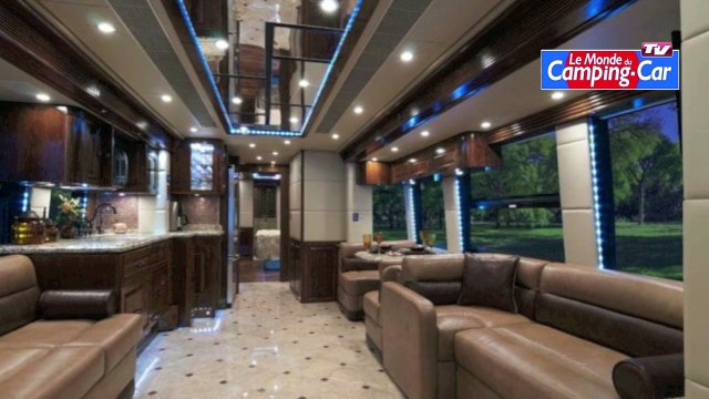 Camping-car Prevost Oasis aménagé par Outlaw Coach, le luxe à l'amériaince