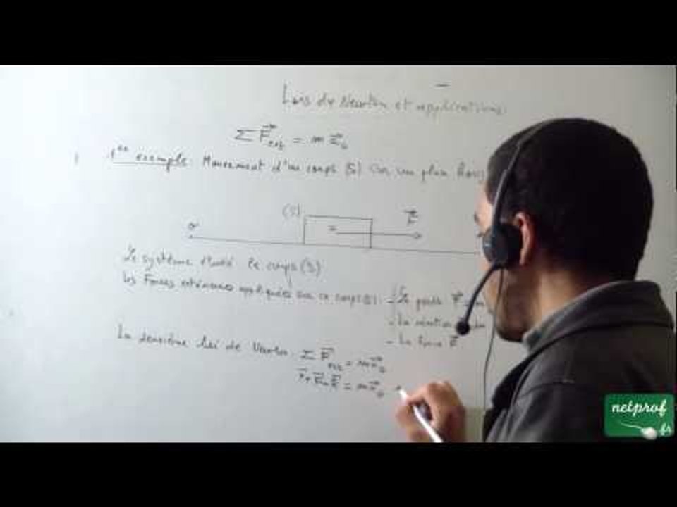 Lois de Newton et applications, part 1
