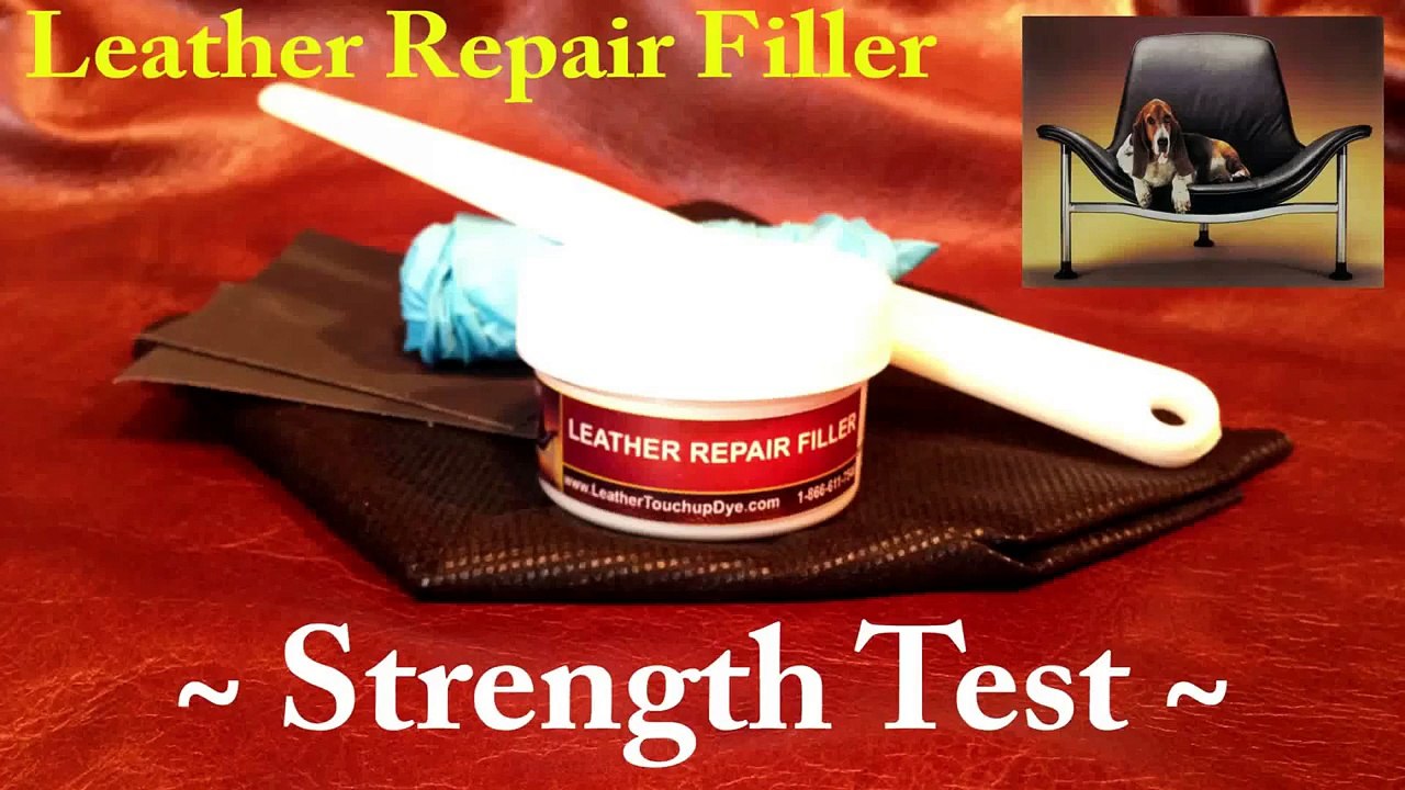 LEATHER REPAIR FILLER - Leather Repair Kit - Strength Test