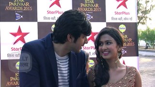 Ranvijay Gunjan Together At Red Carpet _ Star Parivaar Awards 2015