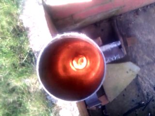 rocket burner vortex test 4