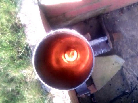 rocket burner vortex test 4