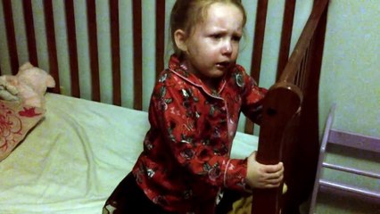 hilarious nap time temper tantrum from my very overtired little girl!