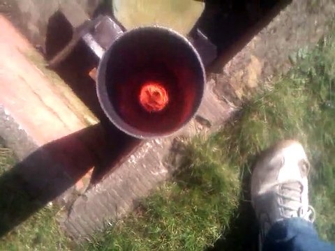 rocket burner vortex test 8