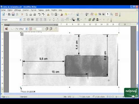 Libroffice Writer - écrire une lettre - 04 - renseigner le destinataire, utiliser la tabulation