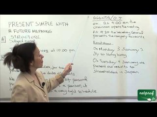 12 L'utilisation du présent pour décrire des évènements futurs