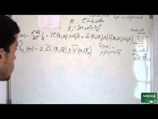 Cinématique du point matériel, exercice sur la composition de la vitesse et de l'accélération 12