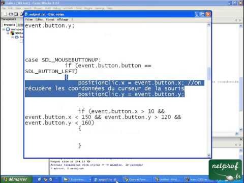 5.Programmation des jeux : Gérer la souris