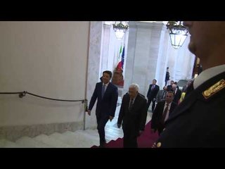 Roma - Renzi riceve il Presidente della Palestina (15.05.15)