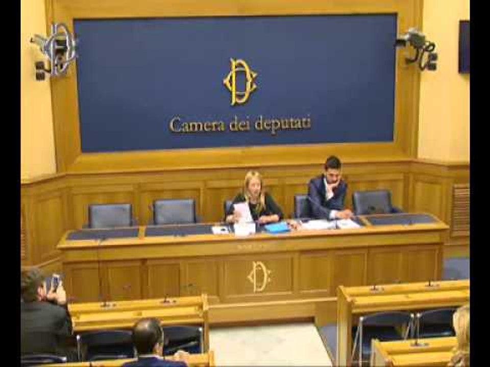 Roma - Presentazione iniziative Fratelli d'Italia - Conferenza stampa di Giorgia Meloni (13.05.15)