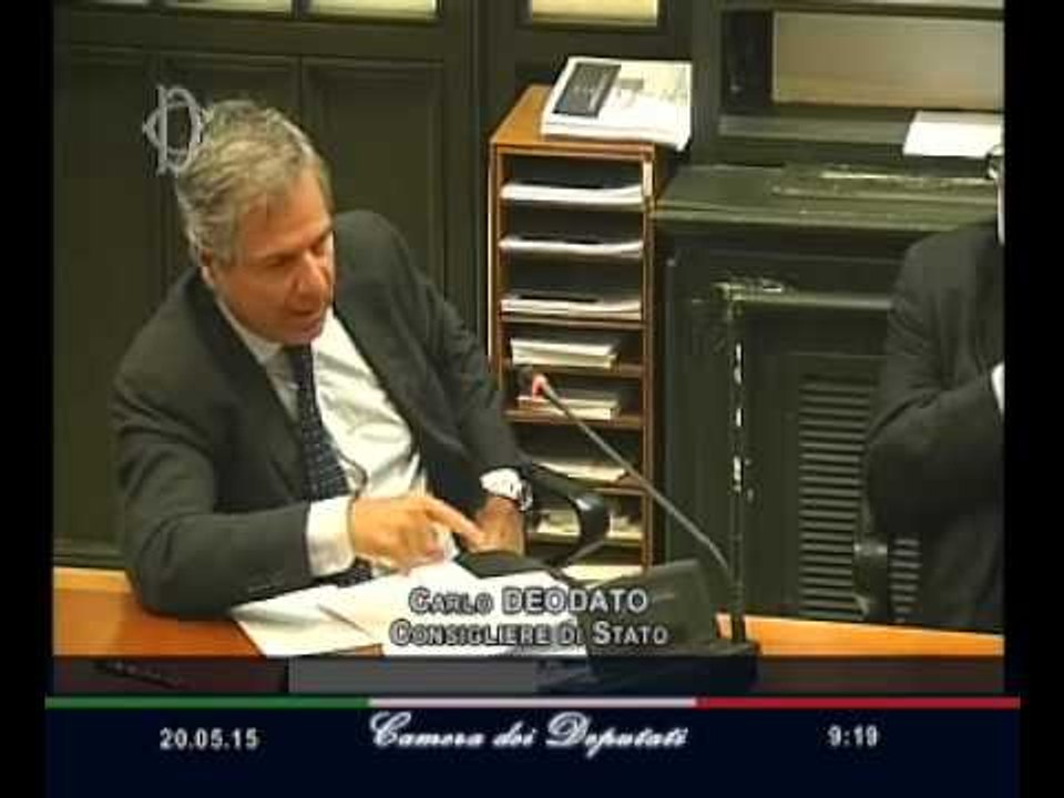 Roma - Riorganizzazione amministrazioni pubbliche, audizione esperti (20.05.15)