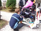 Garaventa Wheelchair Lift - Descending Stairs