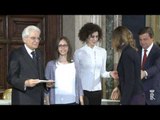 Roma - Il Presidente Mattarella consegna i Premi Leonardo (27.04.15)