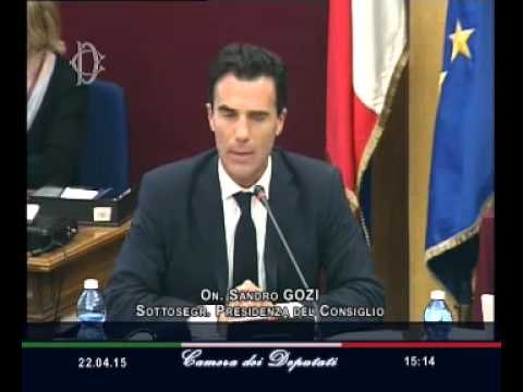 Roma - Audizione Sottosegretario Gozi (22.04.15)