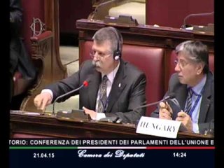 Roma - Conferenza Presidenti Parlamenti Ue - Seconda parte eng (21.04.15)