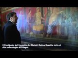Pompei (NA) - Matteo Renzi visita il sito archeologico (18.04.15)