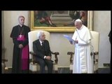 Roma - Papa Francesco in occasione della Visita di Stato in Vaticano di Mattarella (18.04.15)