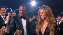 Grammy Awards 2015 - Beyonce Kissing Jay Z