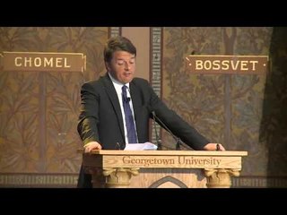 Washington - Renzi presso la Georgetown University (17.04.15)