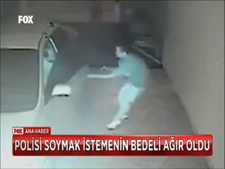 Polisin otomobilini çalmaya kalkan hırsız bunun bedelini canıyla ödedi