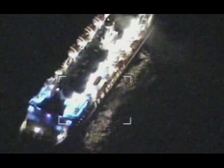 Bari - Incendio sul traghetto in viaggio per Durazzo (13.05.15)