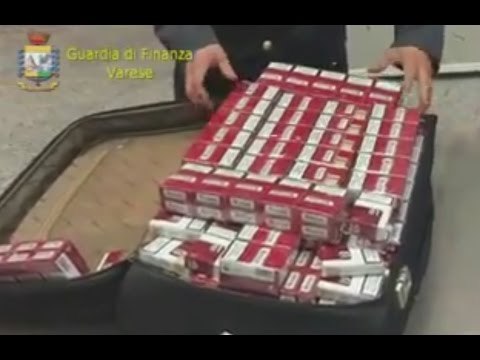 Malpensa (VA) - Smoking Cleopatra , sequestrate 3 tonnellate di sigarette (05.05.15)