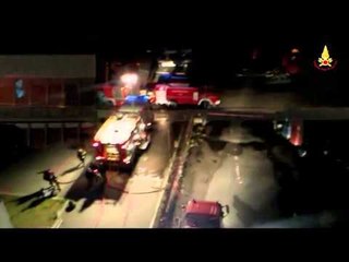 Padova - Incendio fabbrica (17.04.15)