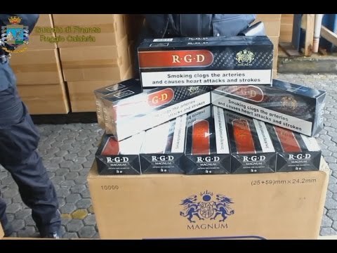 Gioia Tauro (RC) - Sequestrate 52 tonnellate di sigarette al porto (30.03.15)