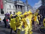 Fairtrade Banana Flashmob - Trafalgar Square, London