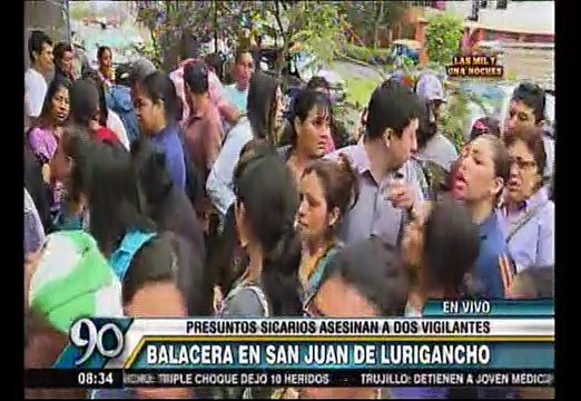 San Juan de Lurigancho: Asesinan a dos vigilantes en colegio Alpamayo School