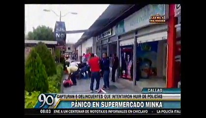 Callao: Capturan a cinco delincuentes en centro comercial Minka