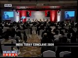 Farhan Akhtar speech at the India Today Conclave 2009