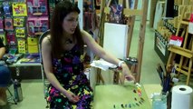Sally M Oil Painting Demo at Art Shed Brisbane