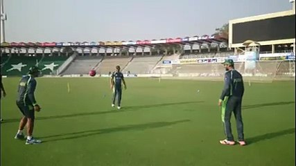 Zimbabwe Players Practice Session With Pakistan PLayers in Gaddafi Stadium ‪#‎CricketComesHome