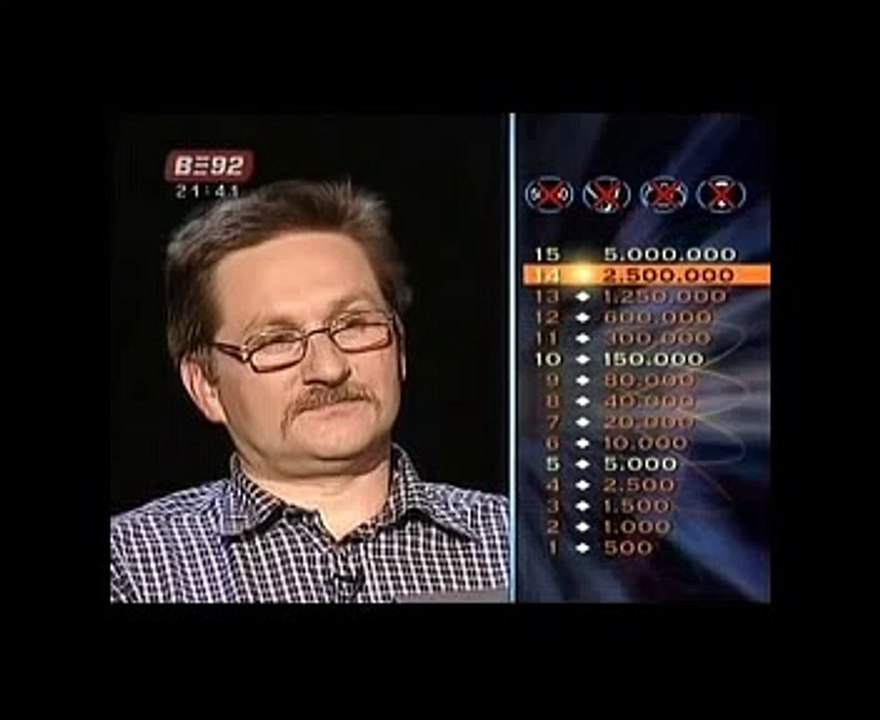 Milioner Srbija  pitanje za 5.000.000 RSD