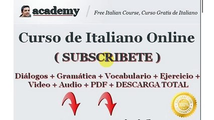 Curso de Italiano: Ejercicio Conjugación Verbo Vivir
